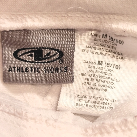 ATHLETIC WORKS ♡ 4pc Black Coral 'n White Bundle Athleisure Burmuda Shorts M - Picture 5 of 15